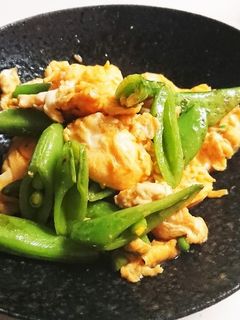 スナップえんどうと卵炒め-レシピのメイン写真