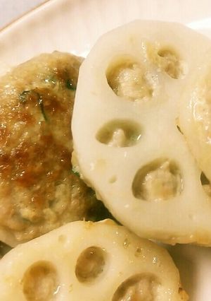 れんこんつくね焼き-レシピのメイン写真