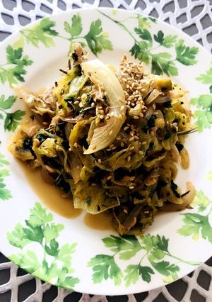 余り物の野菜で！レタスとツナの炒め物-レシピのメイン写真