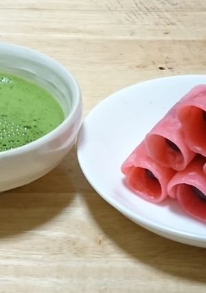 簡単　だんご粉で作る関東風桜餅-レシピのメイン写真