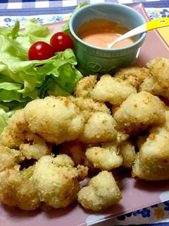 ホクホク甘い カリフラワーのフライ-レシピのメイン写真