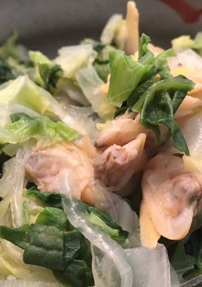 白菜とあさりの塩煮(幼児食)-レシピのメイン写真