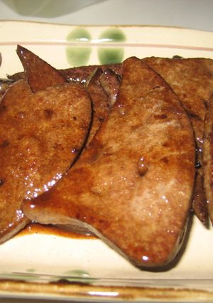 豚レバーの甘辛焼き♪-レシピのメイン写真