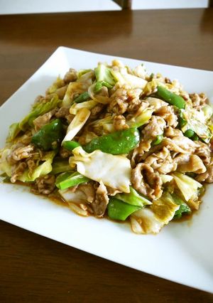 【回鍋肉風】お肉と野菜のピリ辛味噌炒め♪-レシピのメイン写真