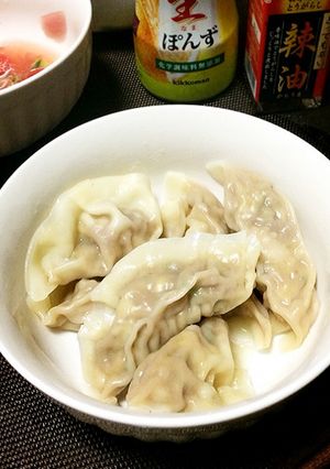 ぷりっと美味しい「海老プリ水餃子♪」-レシピのメイン写真