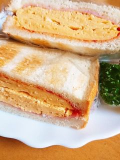 厚焼き玉子のホットサンド風-レシピのメイン写真