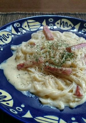 糖質ゼロ麺でカルボナーラ-レシピのメイン写真