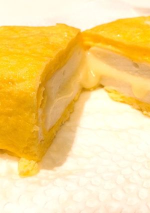 お弁当に☆チーズとはんぺんの卵焼き-レシピのメイン写真