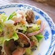 たった3分♪あさり×キャベツの酒蒸し
