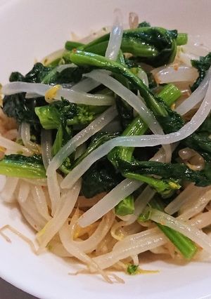 菜の花ともやしのナムル❤️-レシピのメイン写真