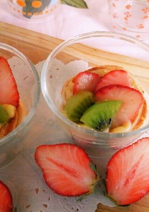 苺のカスタード❤食パンタルト-レシピのメイン写真