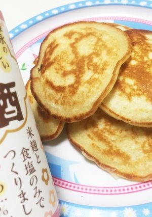 卵と牛乳砂糖不使用 甘酒でパンケーキ-レシピのメイン写真