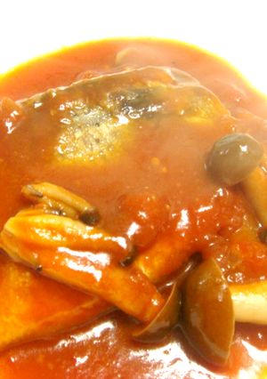 お酢を使って☆鯖のさっぱりトマト煮-レシピのメイン写真