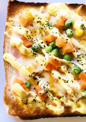 野菜ミックス＆ハム☆チーズ＆マヨトースト-レシピのメイン写真