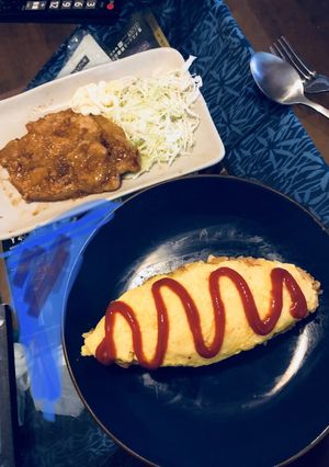 オムライス、生姜焼き✴︎-レシピのメイン写真