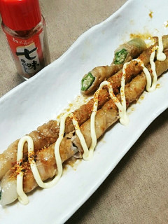 焼き肉のたれで簡単!アスパラ肉巻き-レシピのメイン写真