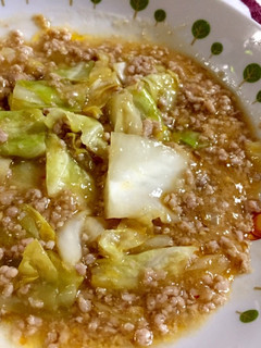 キャベツとひき肉の麻婆風炒め-レシピのメイン写真
