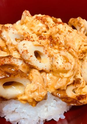 手抜き！ちくわ玉子とじ丼！-レシピのメイン写真