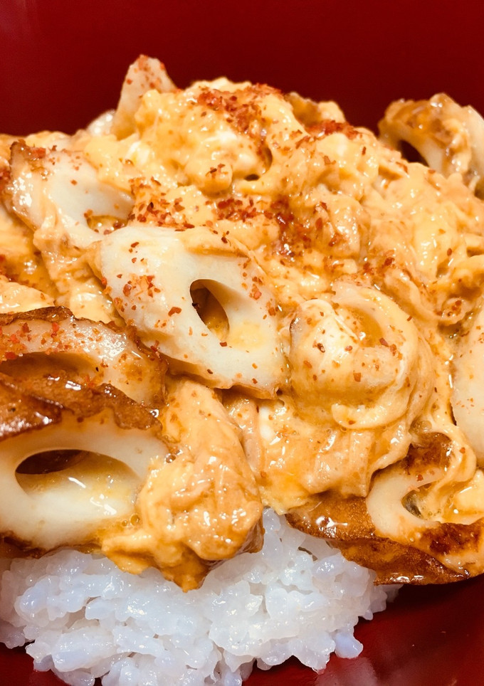 手抜き！ちくわ玉子とじ丼！-レシピのメイン写真