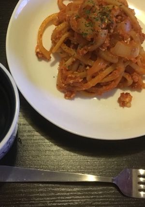 節約✴︎冷凍さぬきうどんでナポリタン-レシピのメイン写真