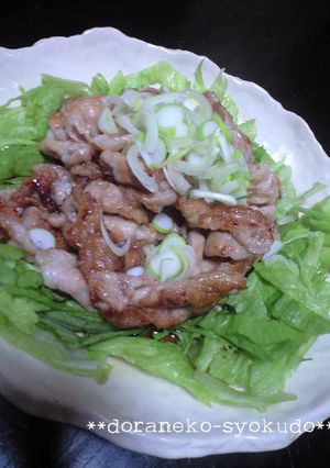 豚肉とレタスの黒酢ソース**南蛮風**-レシピのメイン写真