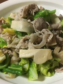 豚肉と春キャベツ☆エリンギのさっぱり炒め-レシピのメイン写真