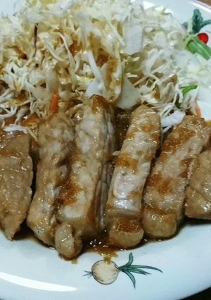 豚ロースのニンニク焼き(๑ºัºั๑)♡-レシピのメイン写真