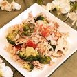 緑黄色野菜と豚しゃぶのゴマだれサラダ