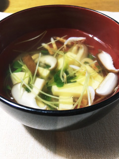 卵豆腐と釜揚げ桜えびのお吸い物-レシピのメイン写真