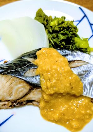 鰆の蒸し物　甘酢生姜味噌だれ-レシピのメイン写真