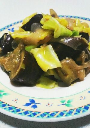 キャベツシャキシャキ♪茄子の味噌炒め♪-レシピのメイン写真