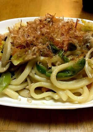 手間なし！カンタン！ミソ焼きうどん！-レシピのメイン写真