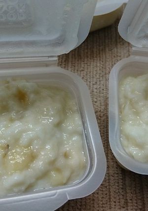 離乳食中期 バナナミルクパン粥☆-レシピのメイン写真