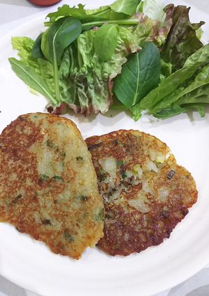 簡単モッチモチじゃが芋チヂミ♪-レシピのメイン写真