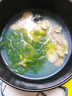 牡蠣とアオサのお吸い物-レシピのメイン写真