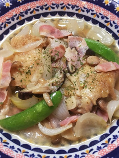 鶏肉の白ワイン煮込み-レシピのメイン写真