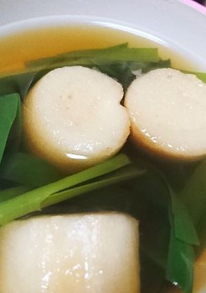ニラとお麩のお吸い物-レシピのメイン写真