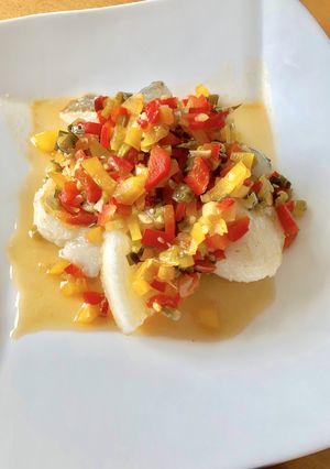 タラのパプリカ香味ソース和え！-レシピのメイン写真