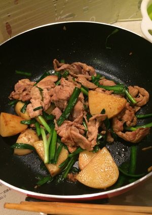 じゃがいもと豚肉のガーリック炒め-レシピのメイン写真