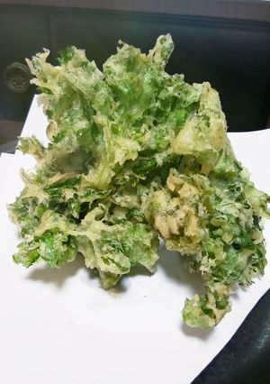 ワサビ菜のかき揚げ-レシピのメイン写真