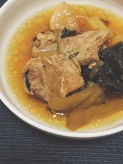 豚バラ軟骨高菜煮込み-レシピのメイン写真