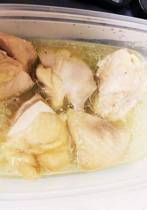 お肉しっとりレンジで蒸し鶏♩-レシピのメイン写真