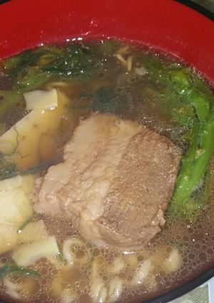 インスタントラーメンで春爛漫のお昼-レシピのメイン写真
