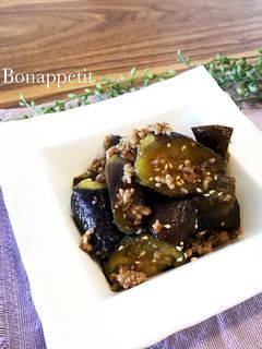 ナスと豚ひき肉のそぼろ煮☆簡単常備菜-レシピのメイン写真