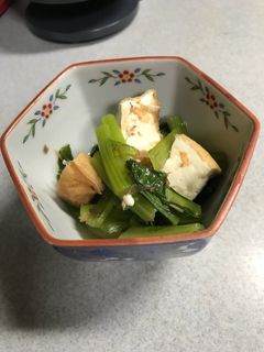 小松菜と厚揚げの煮物-レシピのメイン写真