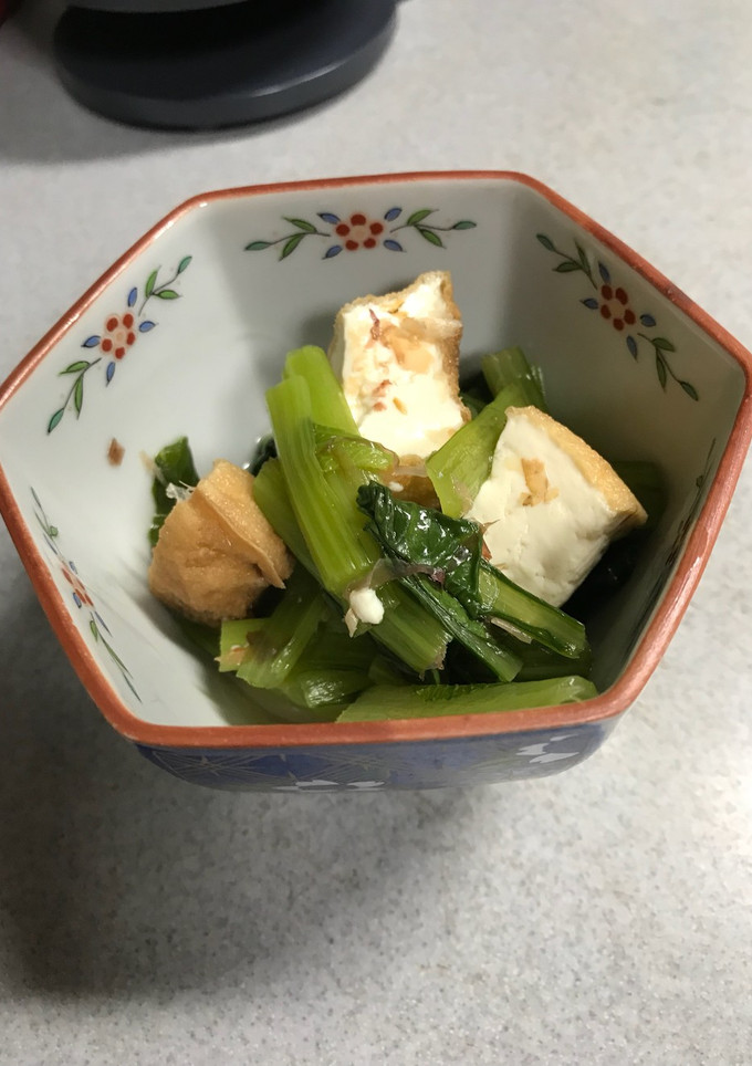小松菜と厚揚げの煮物-レシピのメイン写真