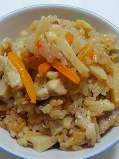 ☆今が旬❗竹の子と鶏肉の炊き込みご飯☆☆-レシピのメイン写真