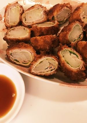 やみつき！キャベツと玉ねぎの肉巻きフライ-レシピのメイン写真