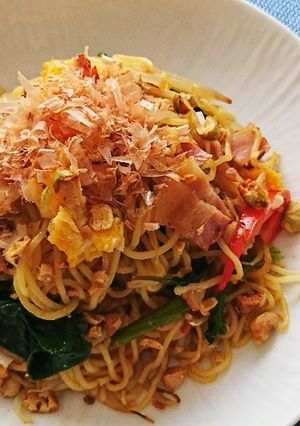 煎り大豆を使った【タイ風焼きそば】-レシピのメイン写真