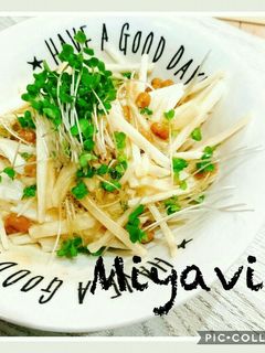 ネバネバコンビ♪納豆と長芋わさび麺つゆ♡-レシピのメイン写真